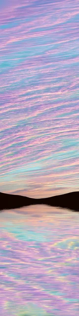 Free aesthetic bookmark featuring a gradient pastel scene